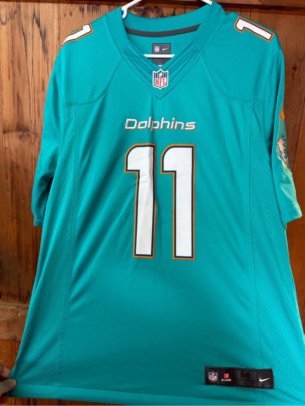 Nike Miami Dolphins Jaylen Waddle #17 On Field Jersey Men’s M Aqua NFL